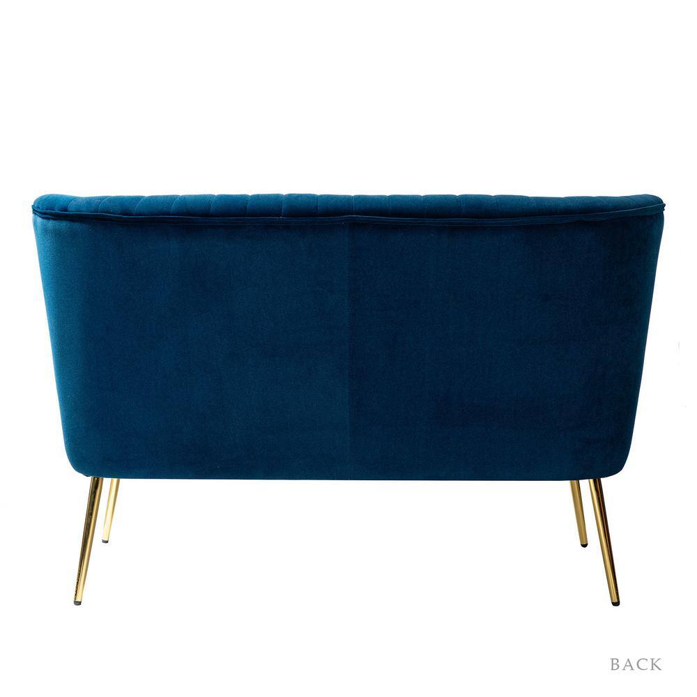 JAYDEN CREATION Carmita 3-Piece Navy Living Room Set