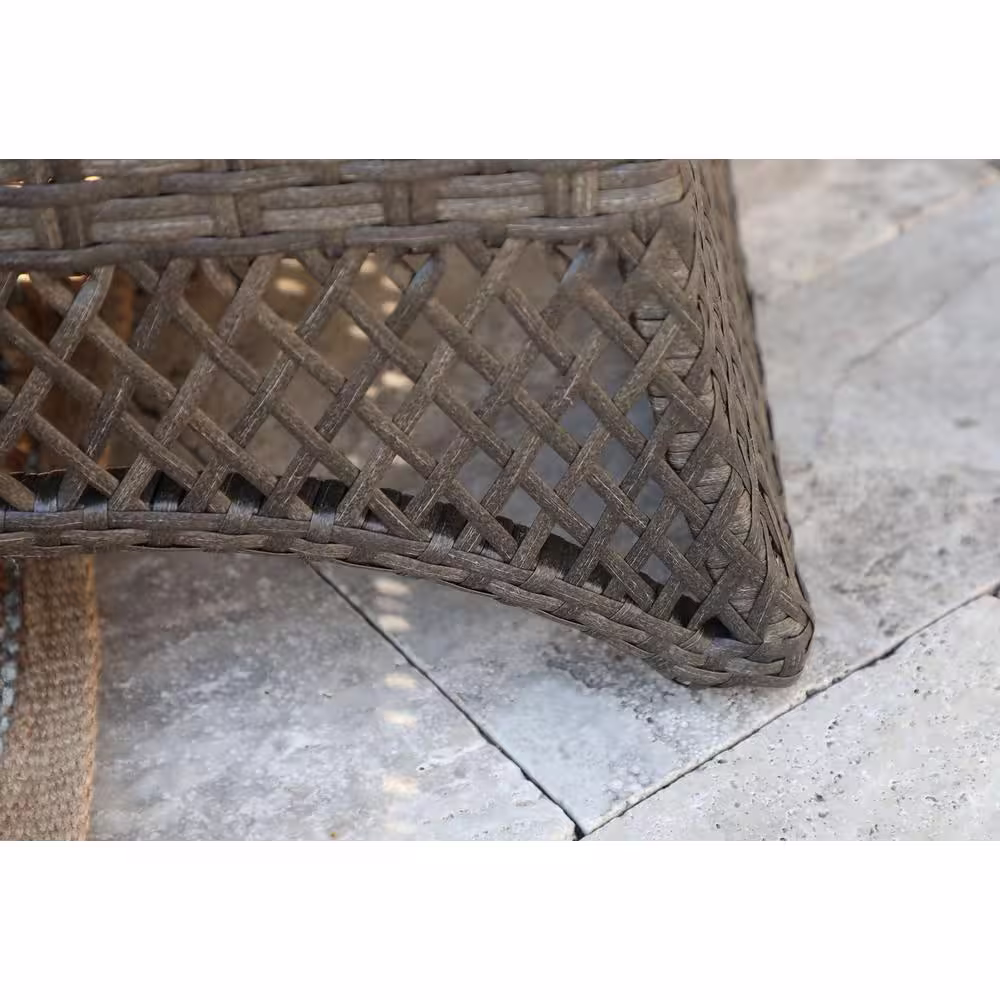 Canopy Adair 6-Piece Resin Wicker Patio Deep Seating Set with Sunbrella Cast Silver Cushions