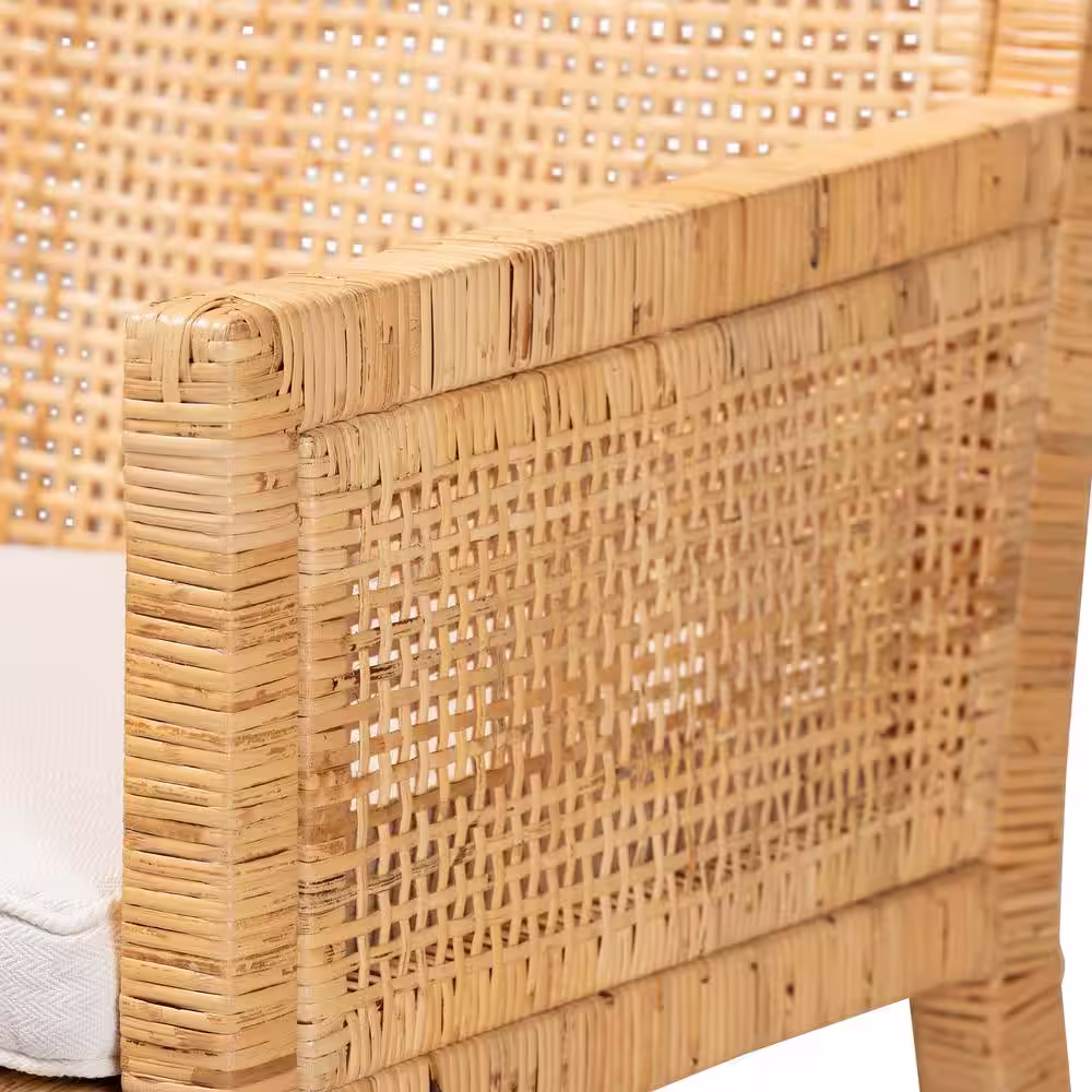 bali & pari Karis Natural and White Dining Chair