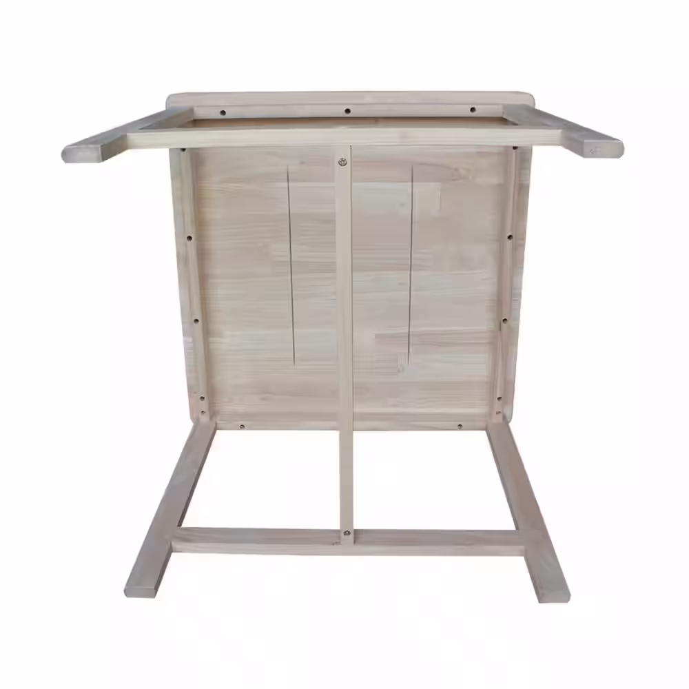 International Concepts 3-Piece Unfinished Children's Table and Chair Set