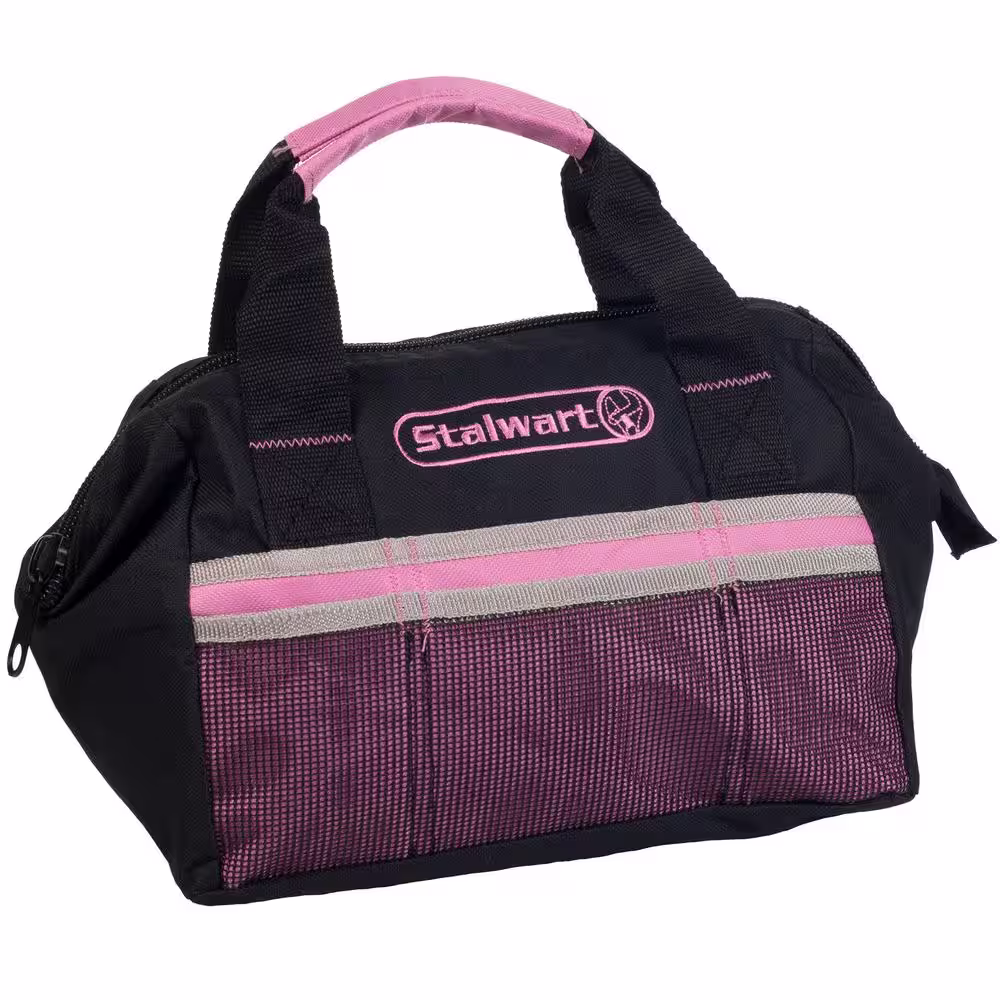 Stalwart 55-Piece Pink Emergency Roadside Kit with Travel Bag