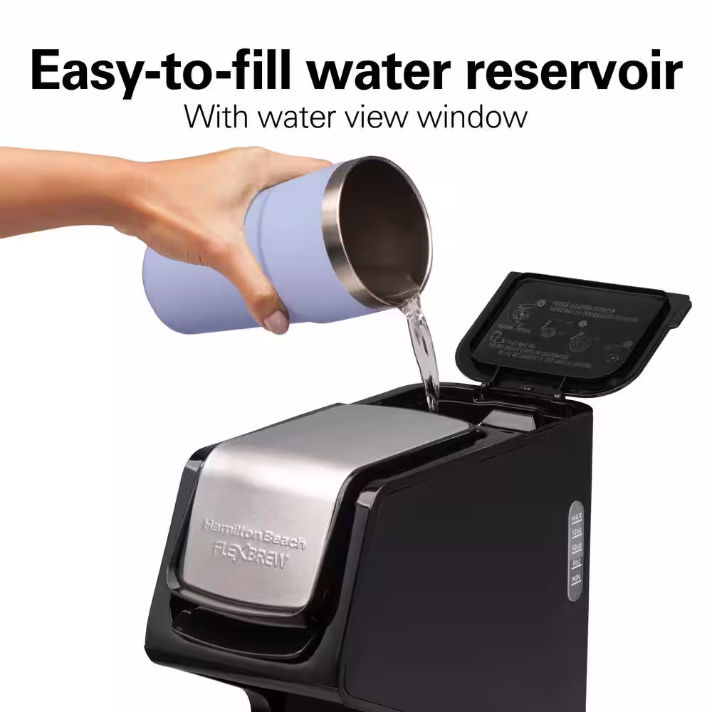 Hamilton Beach FlexBrew Dual Black 1- Cup Drip Coffee Maker