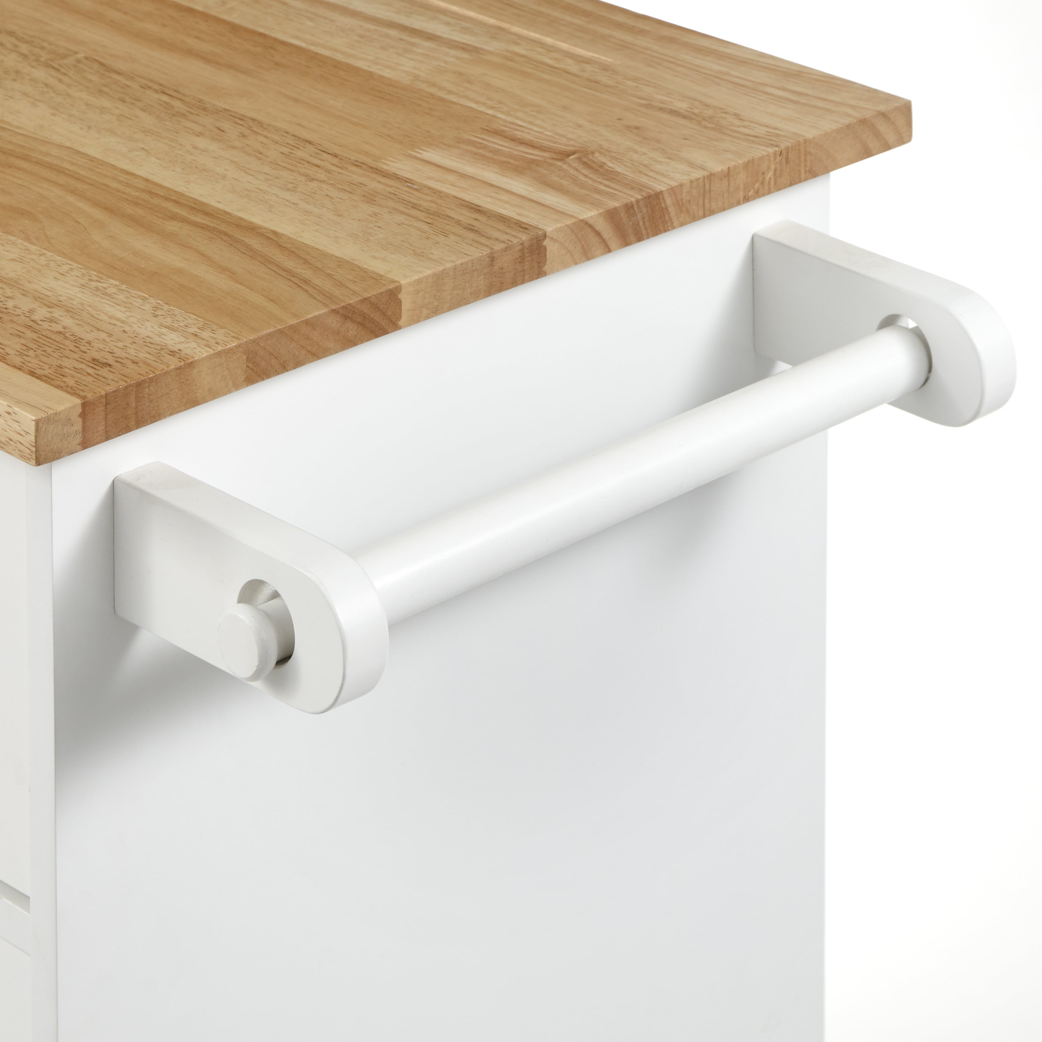 TMS Lima Kitchen Cart, White