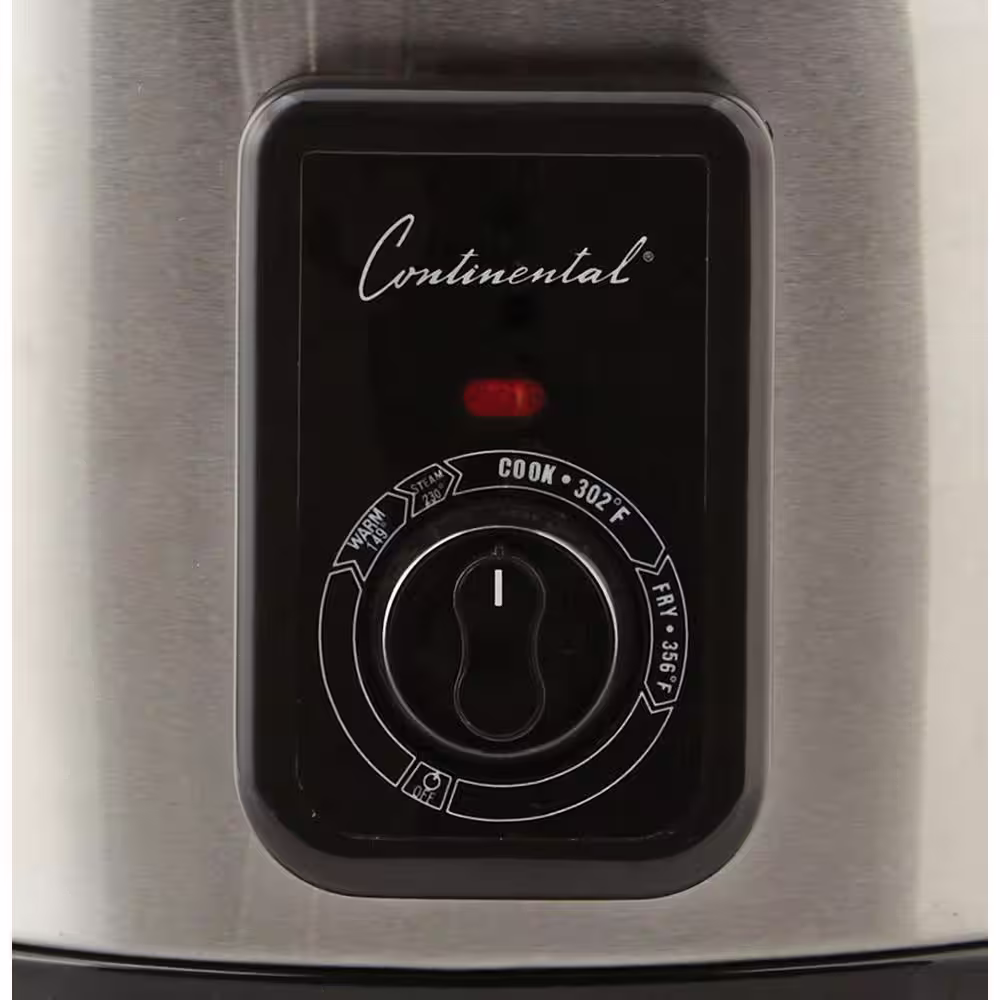 Continental 5.8 Qt. Electric Deep Fryer and Multi Cooker Stainless Steel