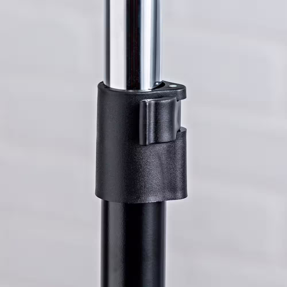 None Black Steel Clothes Rack 50 in. W x 66.75 in. H