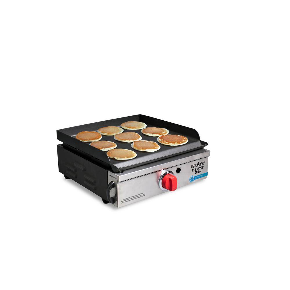 Camp Chef Versatop 14 in. 1-Burner Propane Gas Grill in Black with Griddle