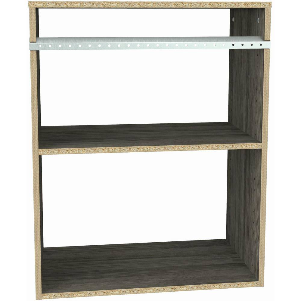 ClosetMaid Style+ 25 in. W Coastal Teak Hanging Wood Closet Tower