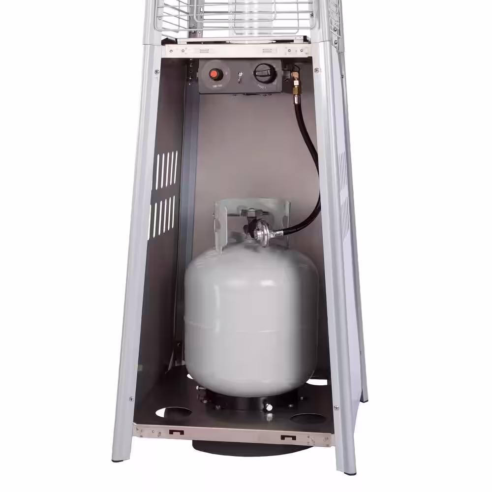 Fire Sense 40,000 BTU Stainless Steel Pyramid Propane Gas Patio Heater