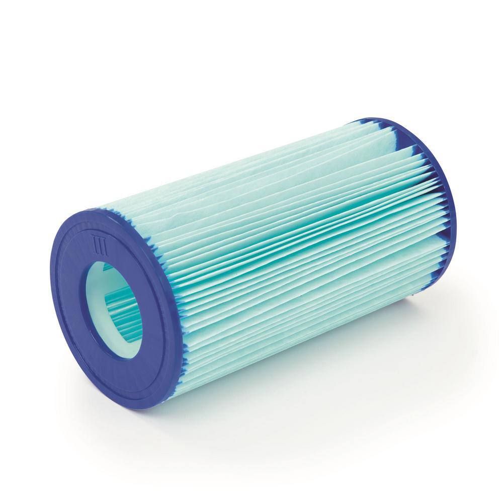 Bestway 16 ft. Round 48 in. D Power Steel Hard Side Vista Above Ground Swimming Pool with Surface Skimmer