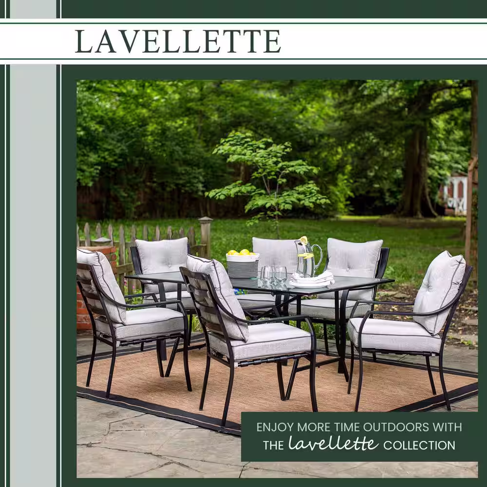 Hanover Lavallette 7-Piece Patio Outdoor Dining Set