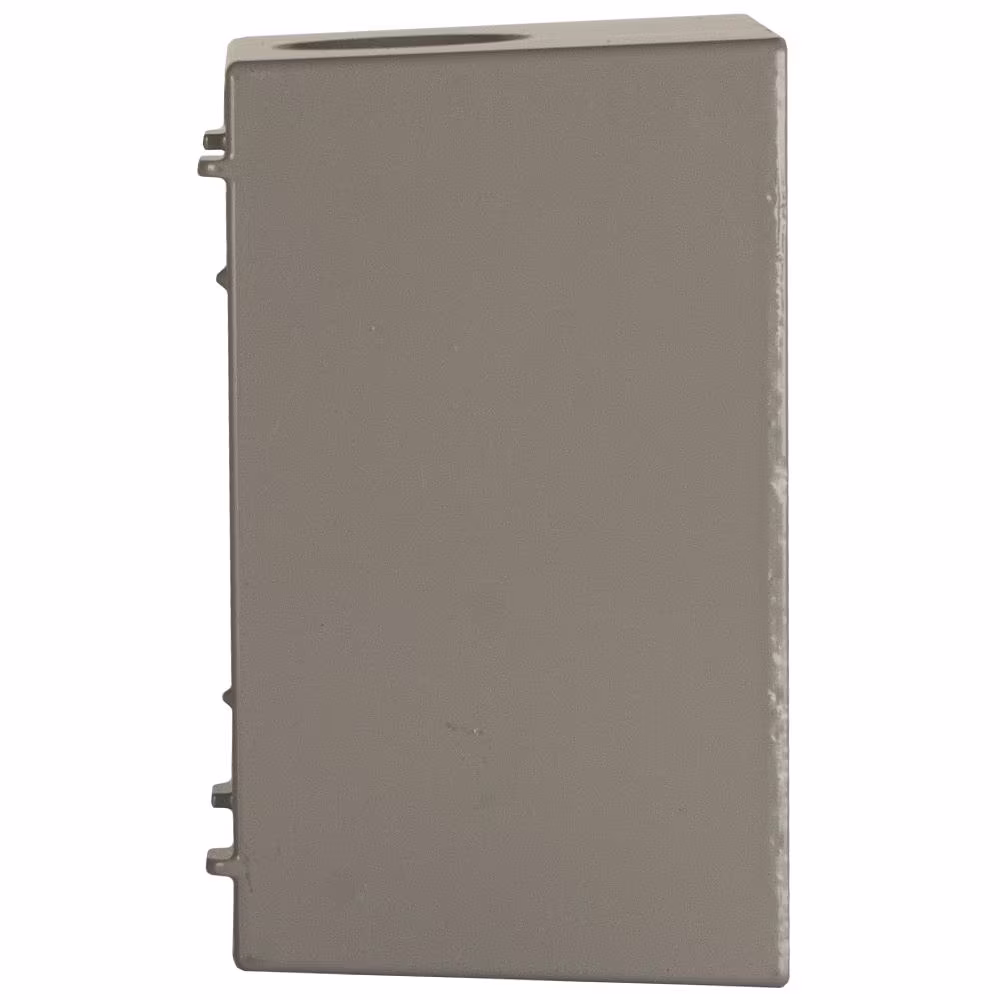 BELL N3R Aluminum Gray 1-Gang Weatherproof Deep Outdoor Electrical Box, 3 Outlets at 1-in., With 2 Closure Plugs