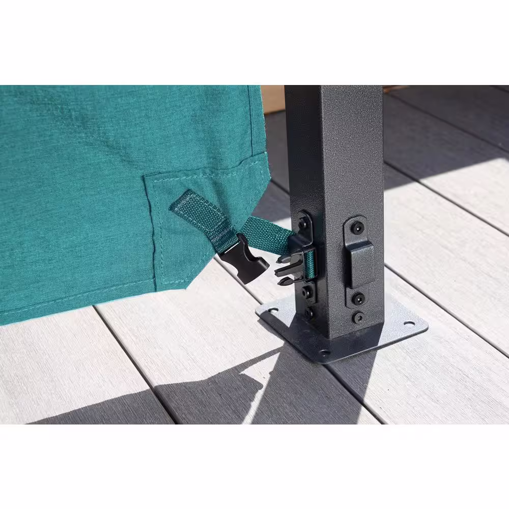 Sojag Dunwich 8 ft. x 8 ft. Teal Steel Framed Pergola