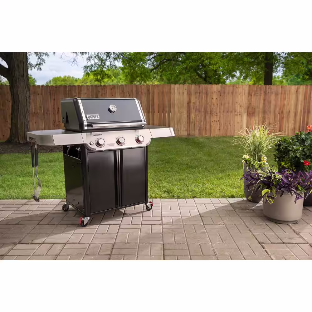 Weber Genesis E-315 3-Burner Liquid Propane Gas Grill in Black