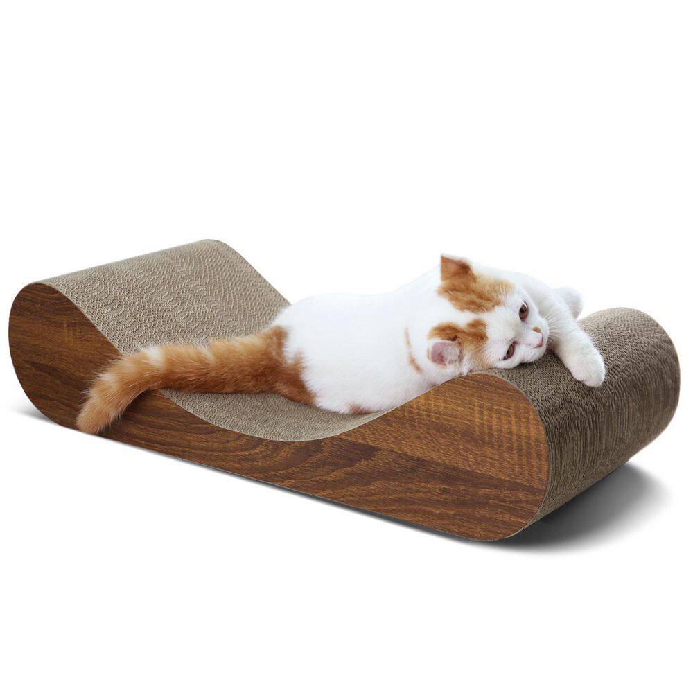 None Wood Cat Scratcher Cardboard Lounge Bed