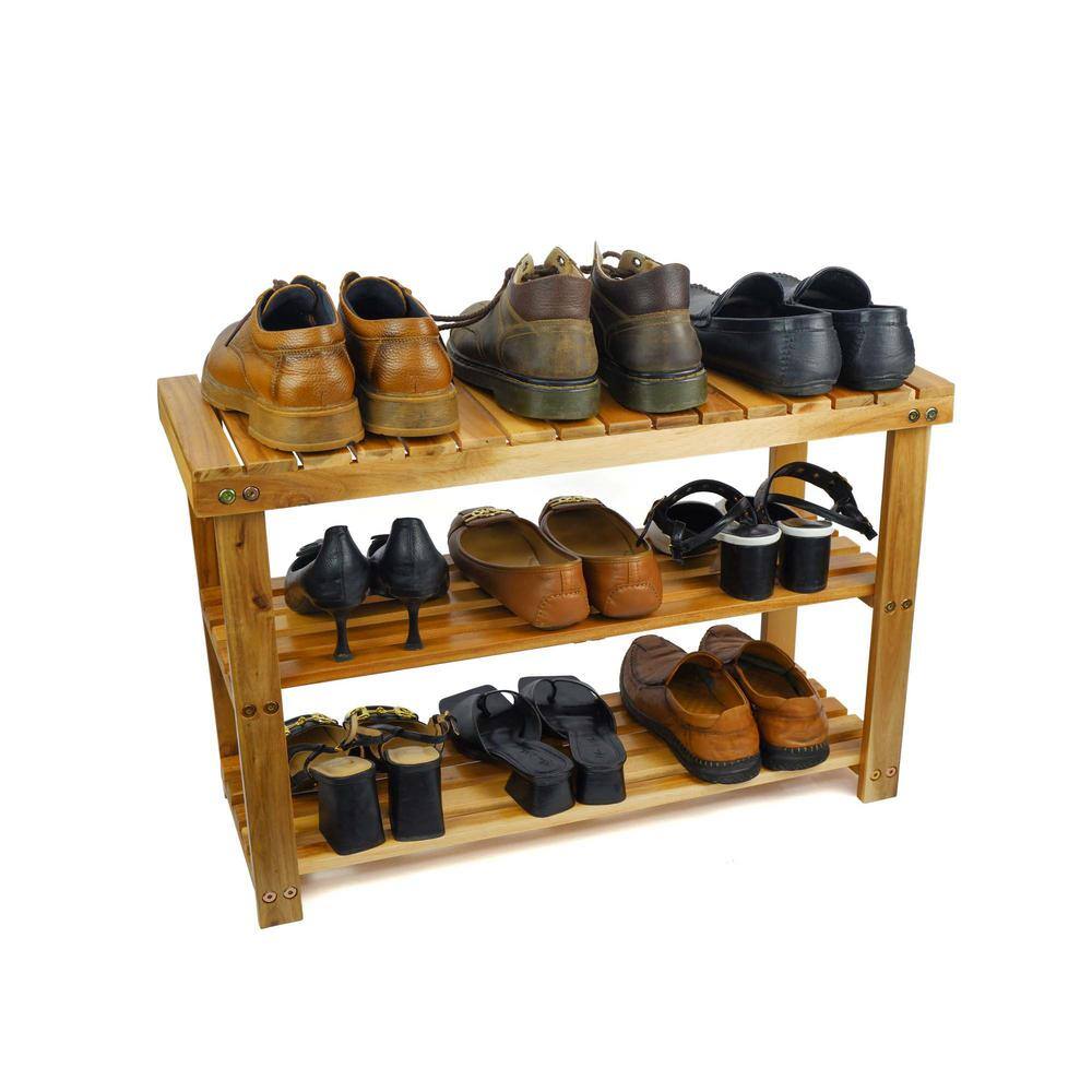 wetiny 18 in. H x 11 in. W x 28 in. D Wood Shoe Rack Bench Strong Weight Bearing Upto 350 lbs. Best Ideas