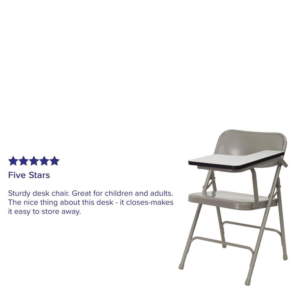 Carnegy Avenue Beige Steel Left Arm Folding Chair