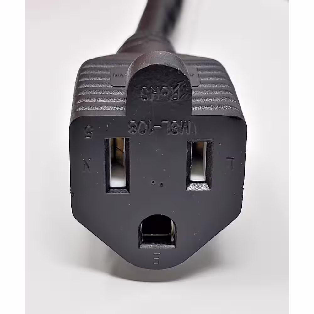 Micro Connectors, Inc 25 ft. 14 AWG Outdoor Power Extension Heavy-Duty Cable, NEMA 5-15P to NEMA 5-15R