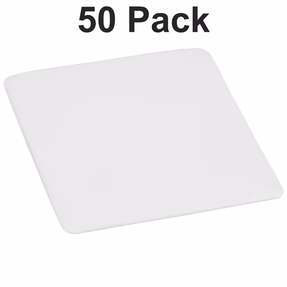 Carnegy Avenue White Metal Replacement Seat for Folding Chair (Set of 50)