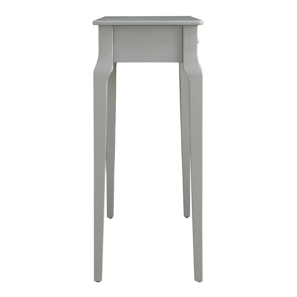 HomeSullivan 36 in Frost Grey 1-Drawer Rectangle Wood Accent Console Sofa Table