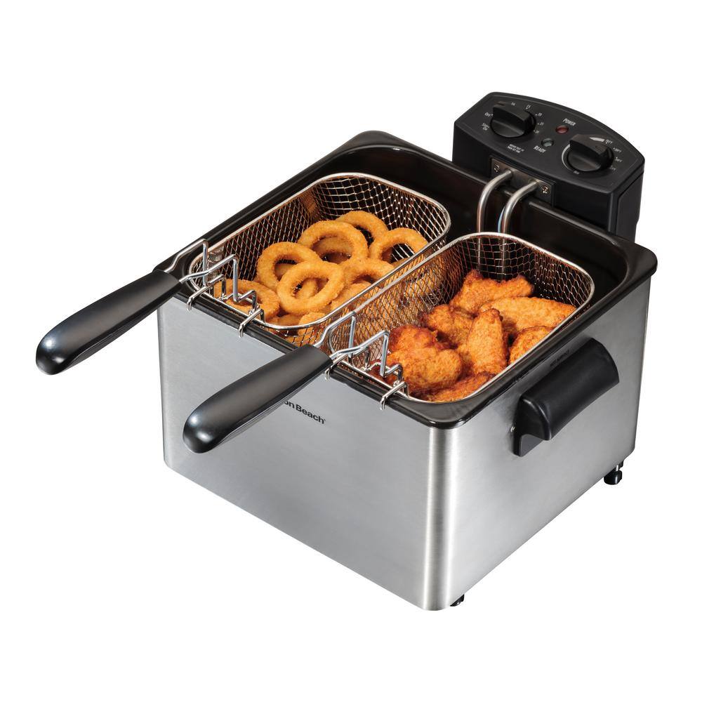 Hamilton Beach 3 Qt. Stainless Steel Professional-Style Deep Fryer