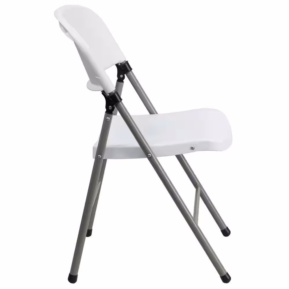 Carnegy Avenue White Metal Folding Chair (2-Pack)
