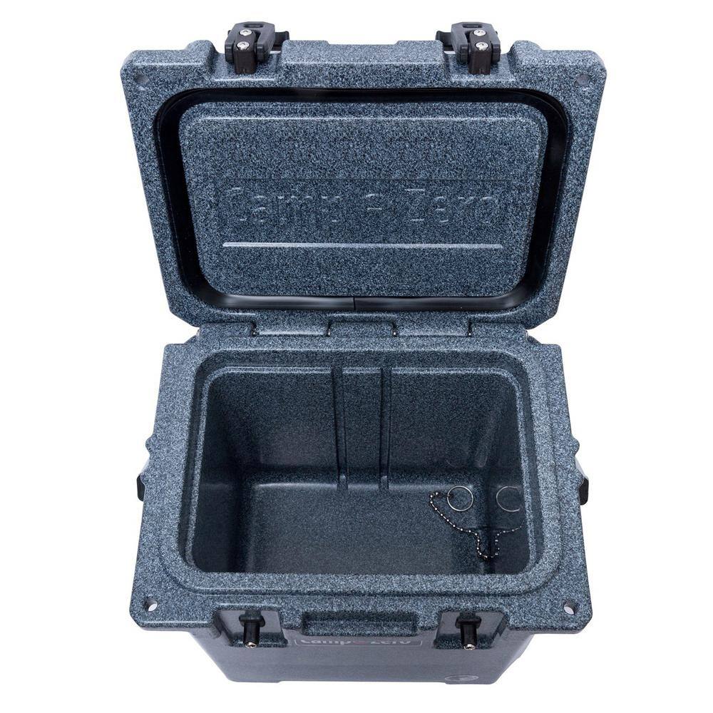 Camp-Zero 12.9 qt. Premium Cooler with Folding Handle, Black Granite