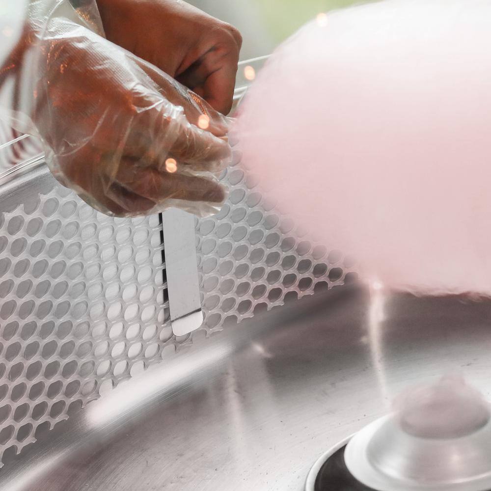 Olde Midway 1000 W Pink Tabletop Cotton Candy Machine