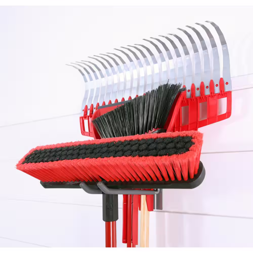 CROWNWALL Slatwall 55 lbs. 8 in. Locking Double Hook (3-Pack)