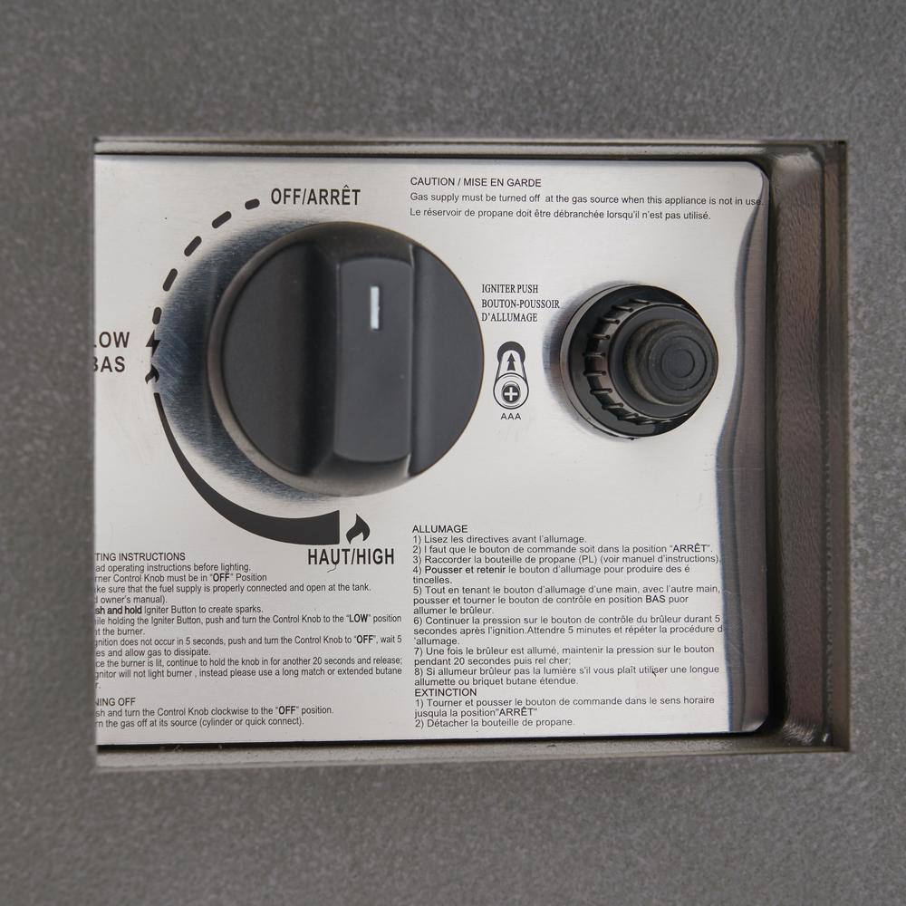 Noble House Reign Concrete Square Metal Fire Pit (No Tank Holder)