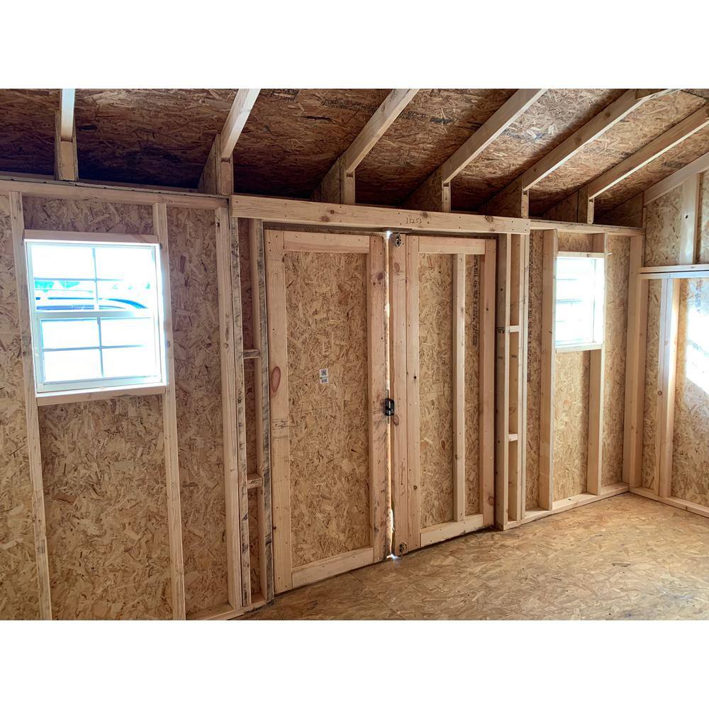 LITTLE COTTAGE CO. Classic Saltbox 8 ft. x 12 ft. Wood Storage Building DIY Kit with Floor