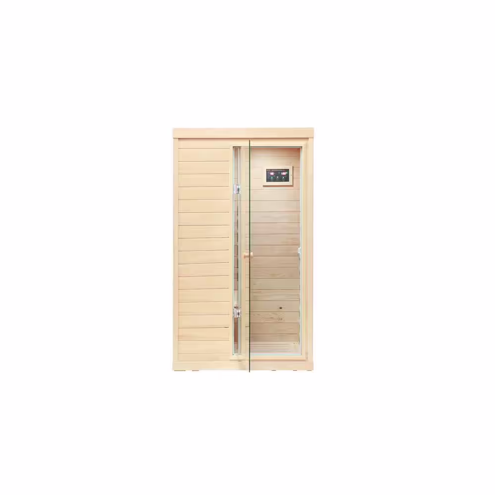 Xspracer Moray 1-Person Outdoor Far Infrared Right Side Hemlock Sauna Room