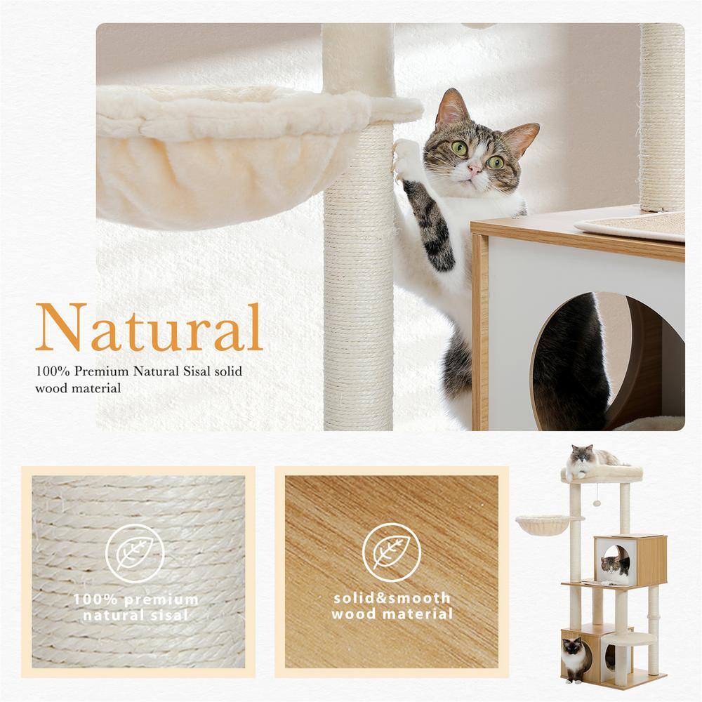 None Scratching Posts and Trees, Luxurious Cat House, Cat Tree
