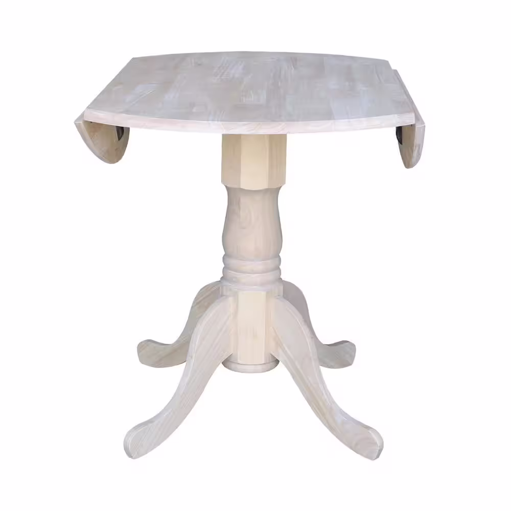 International Concepts Unfinished Dual Drop Leaf Dining Table
