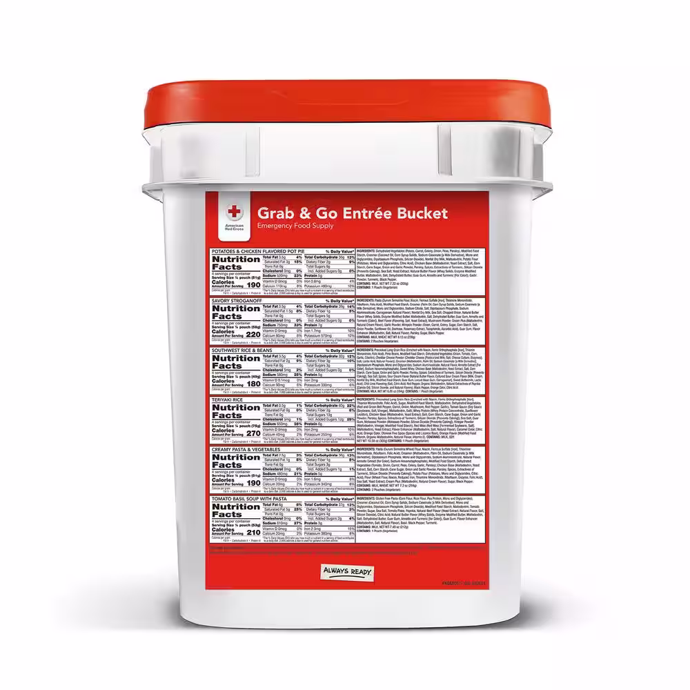 None American Red Cross 60 Serv Entree Bucket