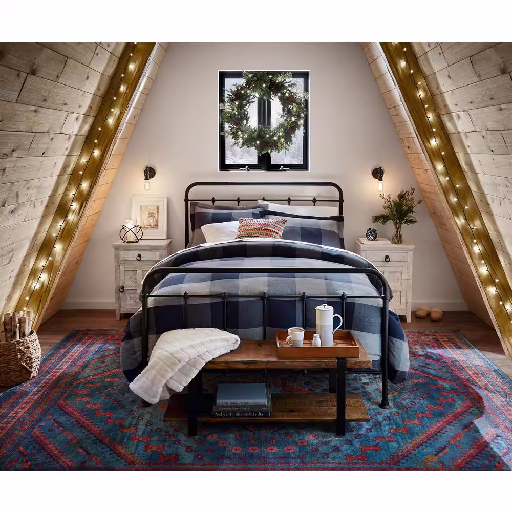 Alaterre Furniture Modesto Rustic Natural Storage Bench