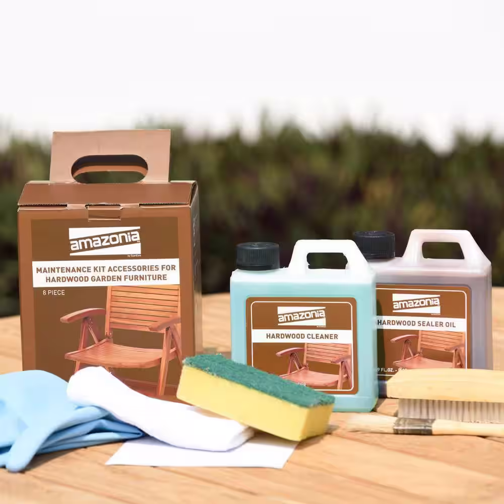 Amazonia Newcastle 9-Piece Teak Patio Dining Set