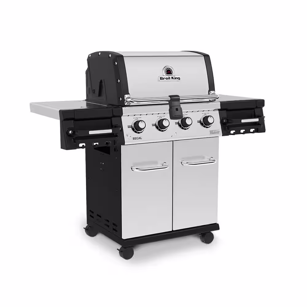 Broil King Regal S 420 PRO 4-Burner Propane Gas Grill in Stainless Steel
