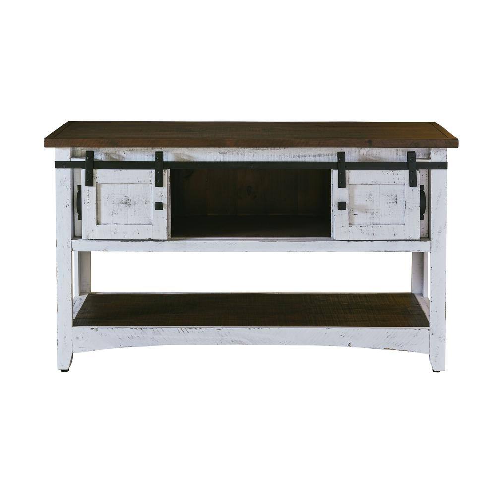 Picket House Furnishings Nolan 55 in. White Rectangle Wood Console Table