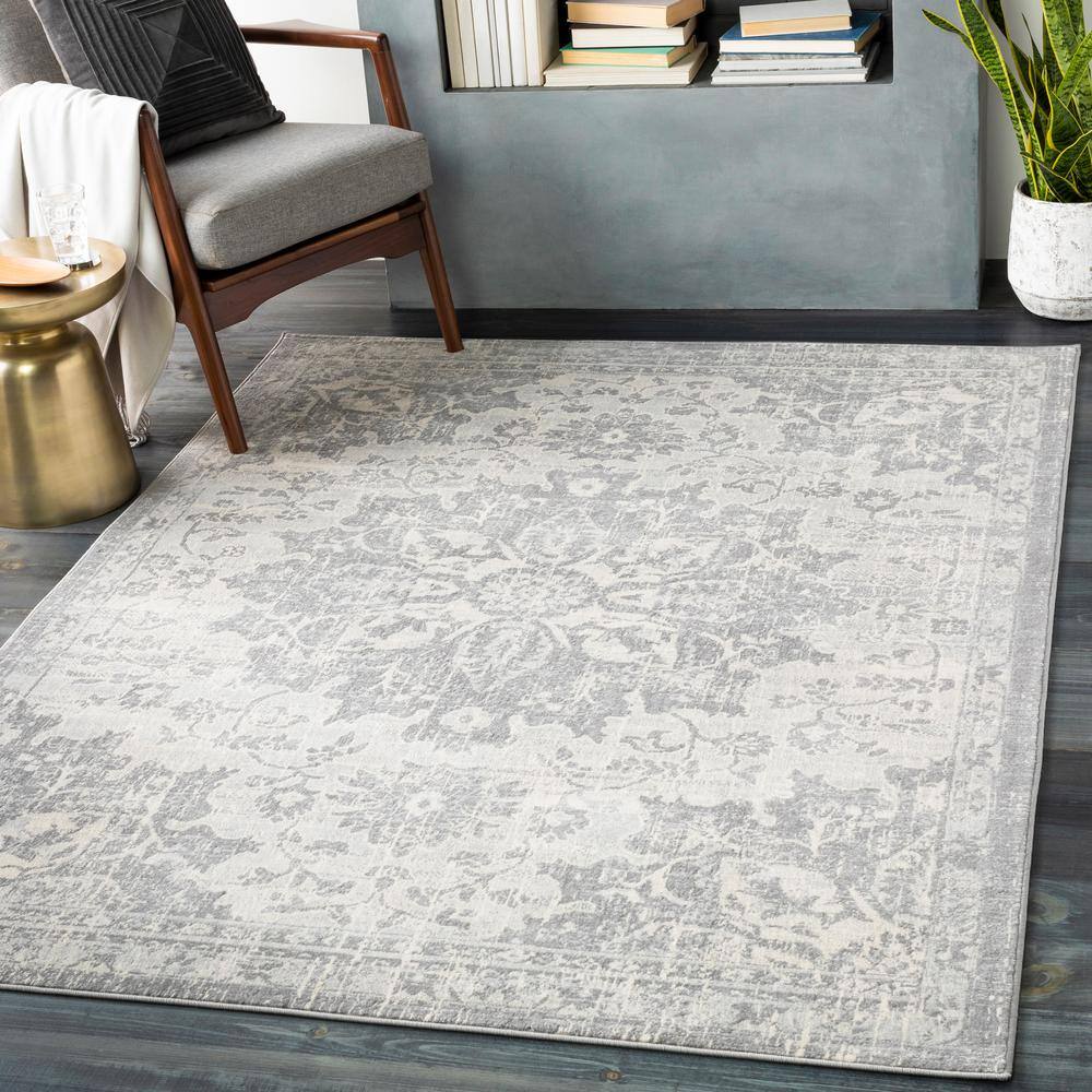 Artistic Weavers Zillah Grey 8 ft. 10 in. x 12 ft. 3 in. Medallion Area Rug