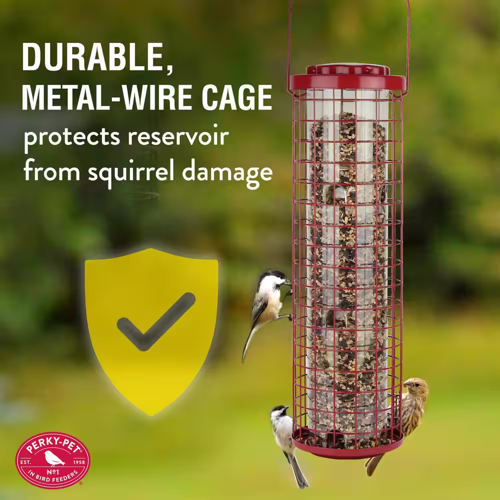 Perky-Pet Easy Feeder SquirrelÂ Resistant Metal WildÂ Â Bird Feeder - 4 lb. Capacity