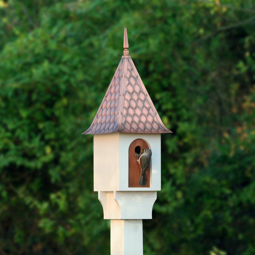 Good Directions Chateau Bird House Pure Copper Diamond Pattern Roof