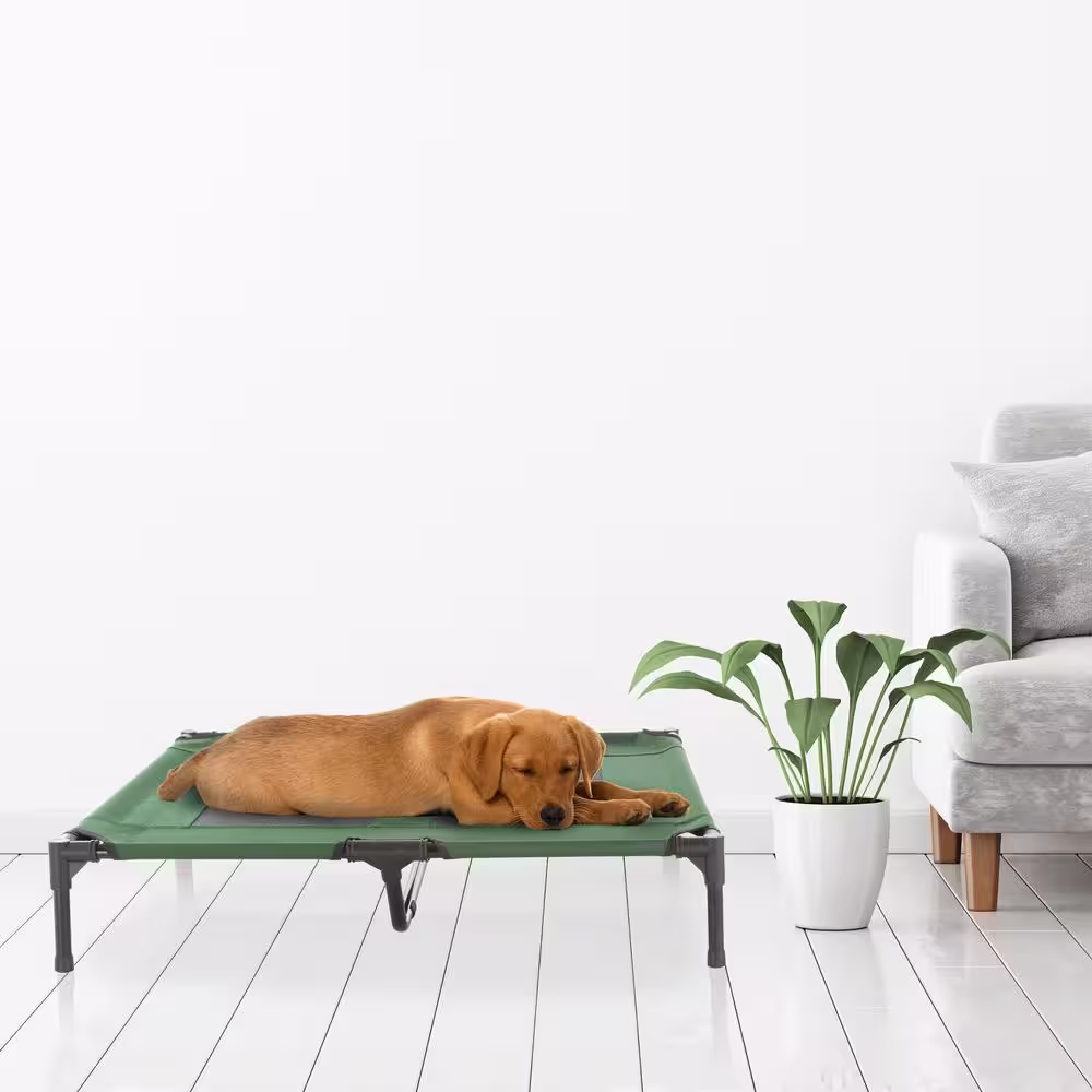 Petmaker Large Green Elevated Pet Bed