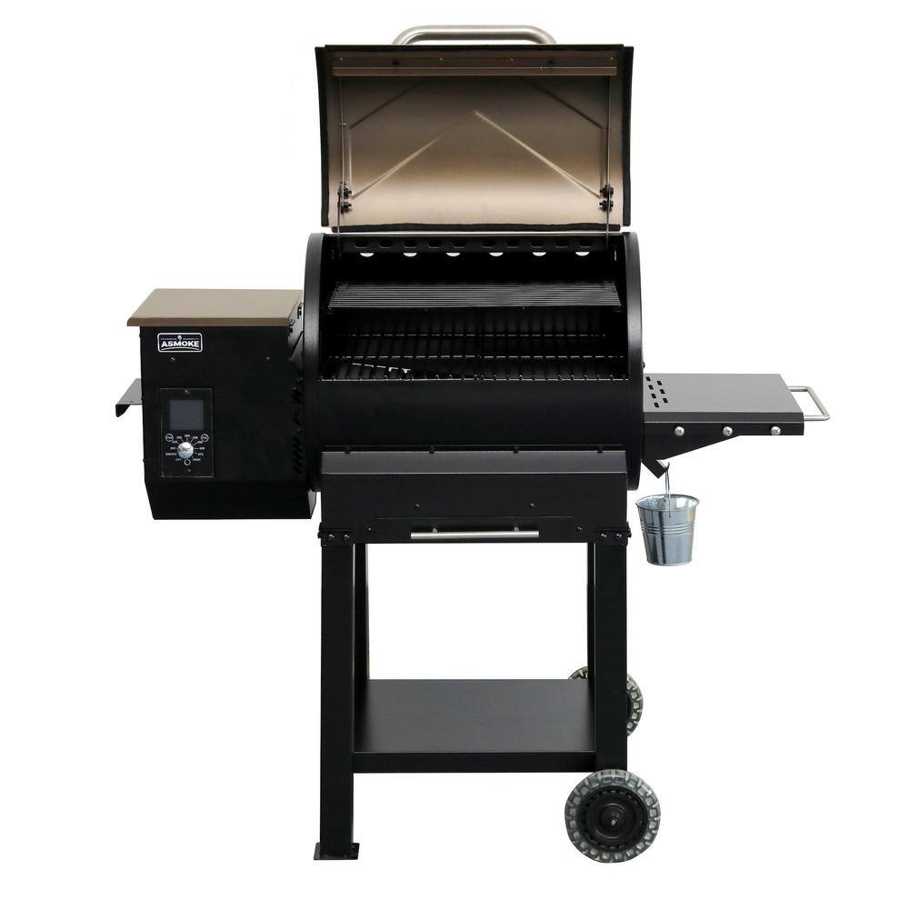 ASMOKE 515 sq. in. Wood Pellet Grill and Smoker in Bronze