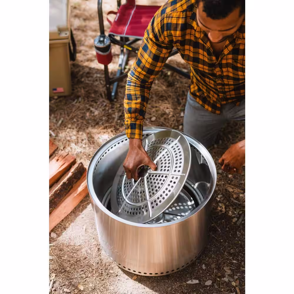 Solo Stove Yukon 2.0 in.,27 in. x 17 in. Stainless Steel Wood Burning Fire Pit