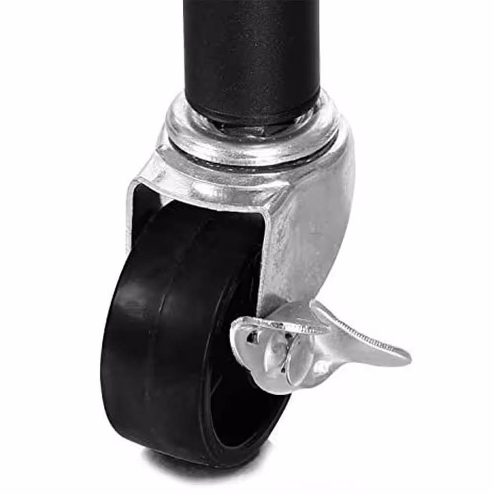 None Black Steel Clothes Rack 17.72 in. W x 70.87 in. H