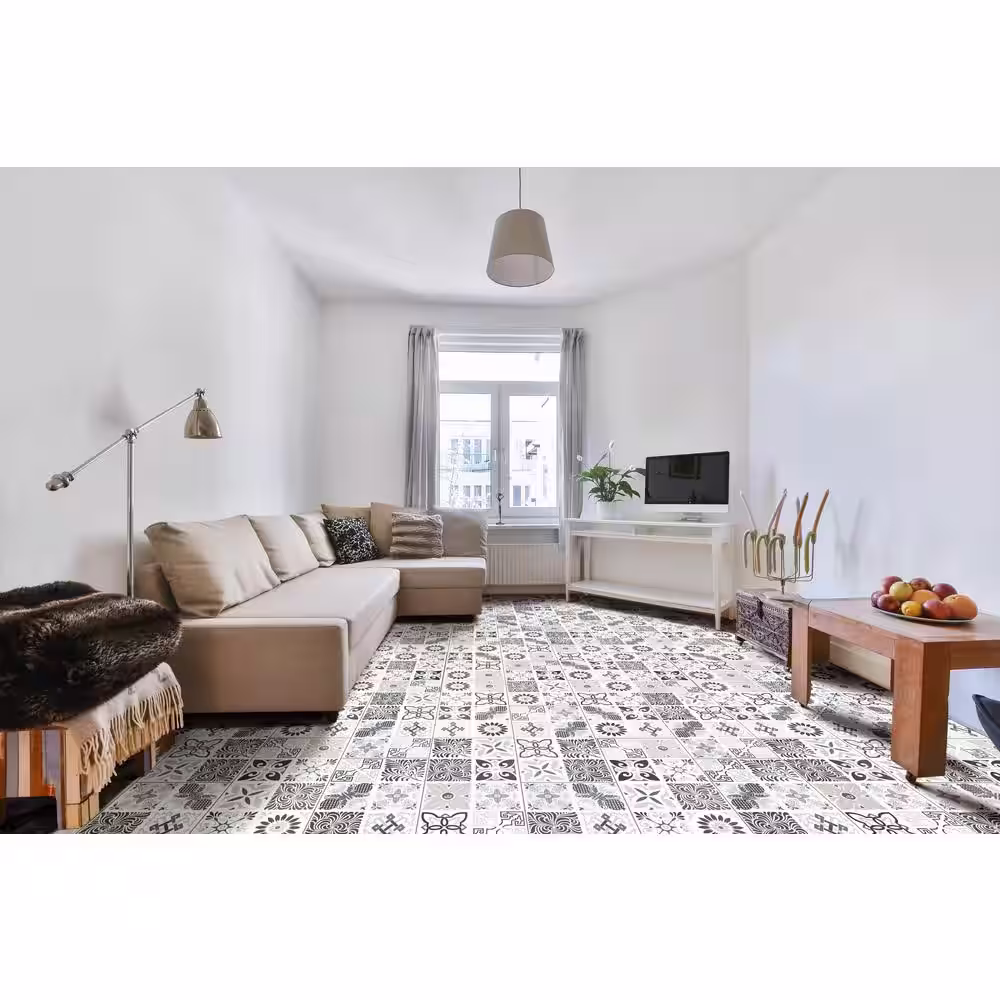 Home Decorators Collection Bailey Rain 12 MIL x 12 in. W x 24 in. L Click Lock Waterproof Vinyl Tile Flooring (19.4 sqft/case)