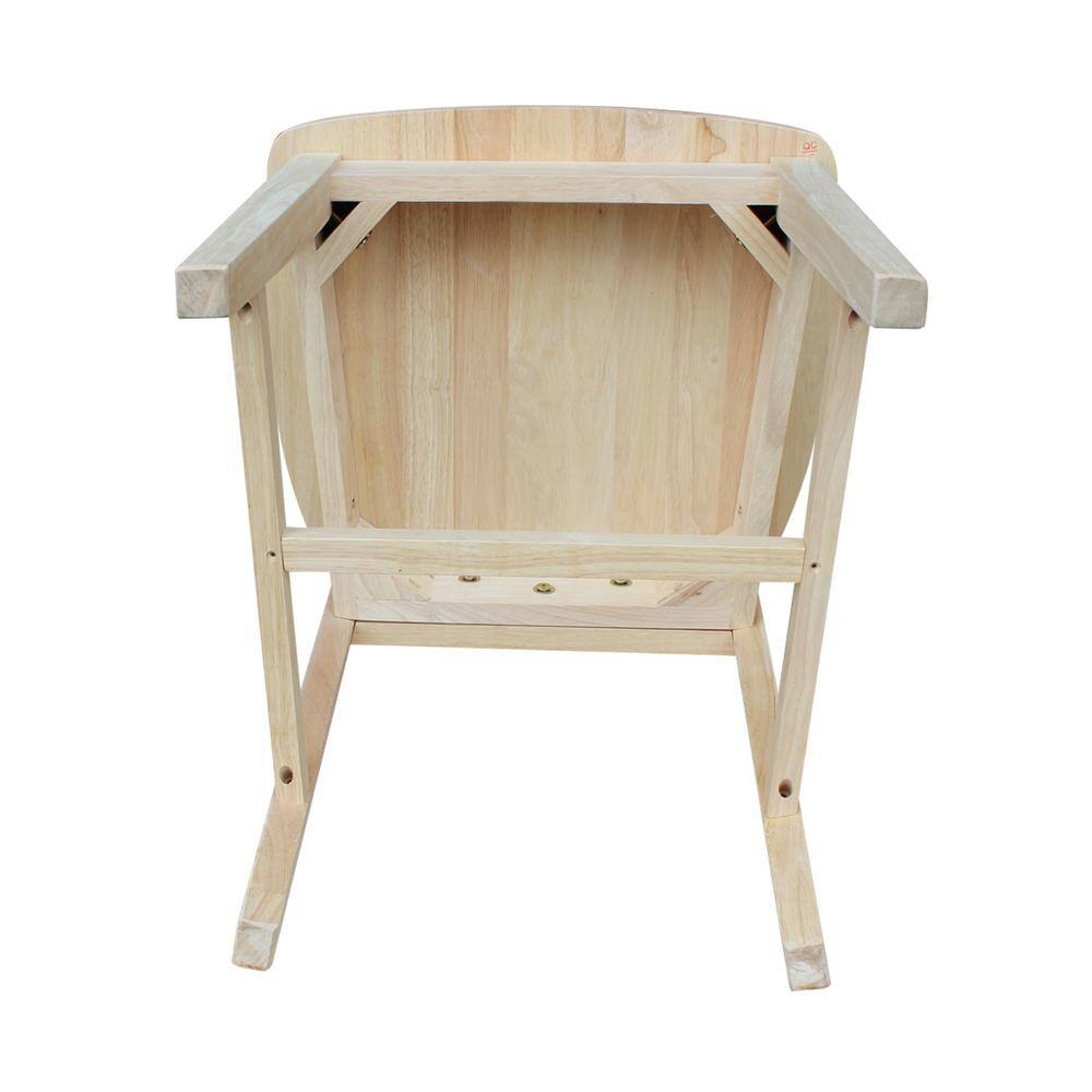 International Concepts Unfinished Wood Mission Dining Chair (Set of 2)