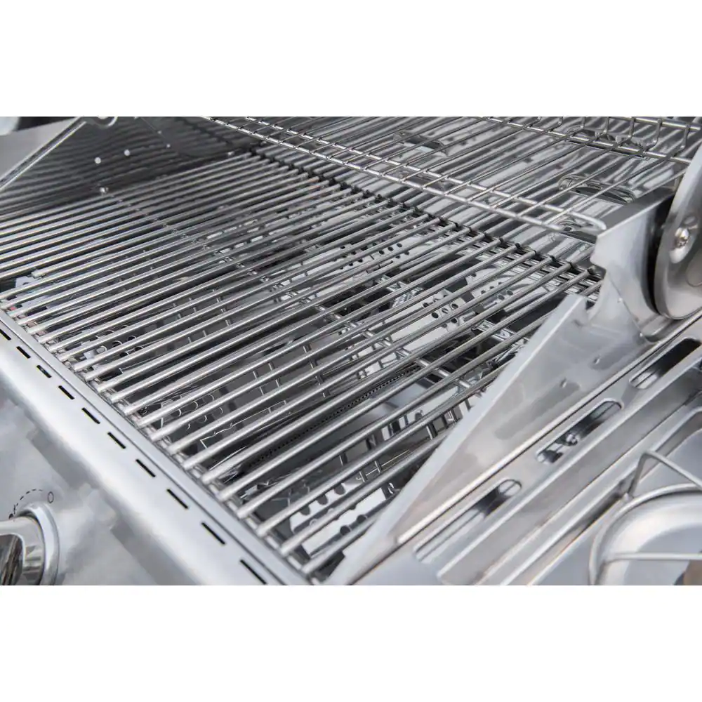 Nexgrill 4-Burner Propane Gas Grill in Red with Side Burner