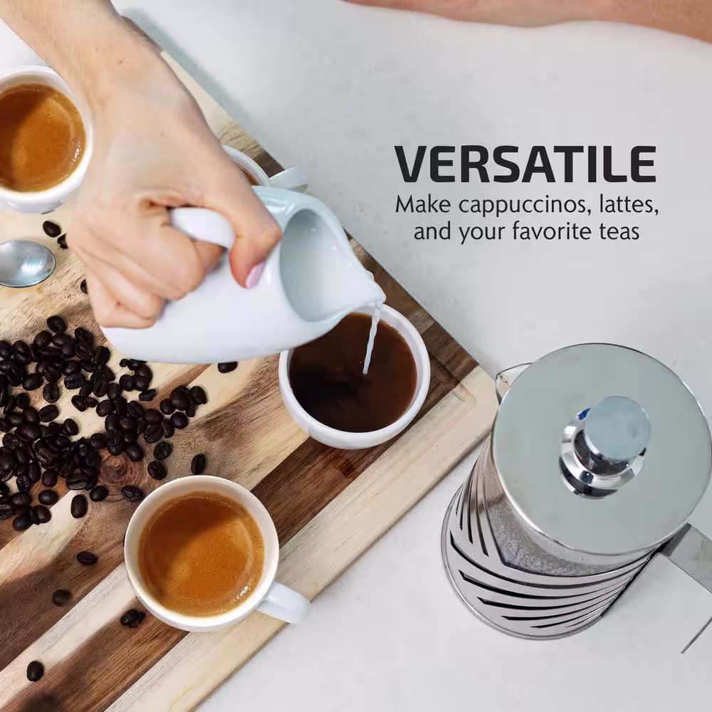 OVENTE 8 Cup Stainless Steel French Press Coffee Maker