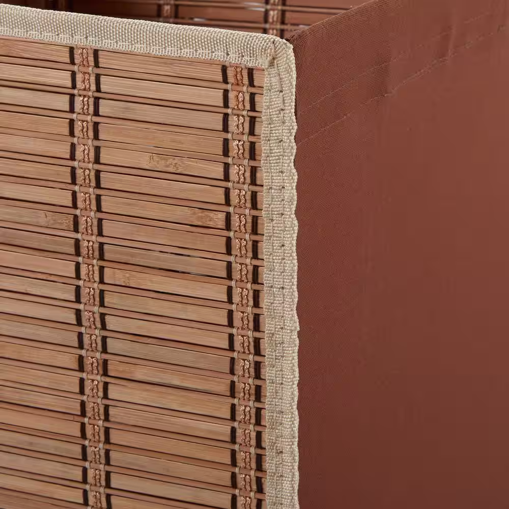 Honey-Can-Do Tall Bamboo Laundry Hamper with Lid